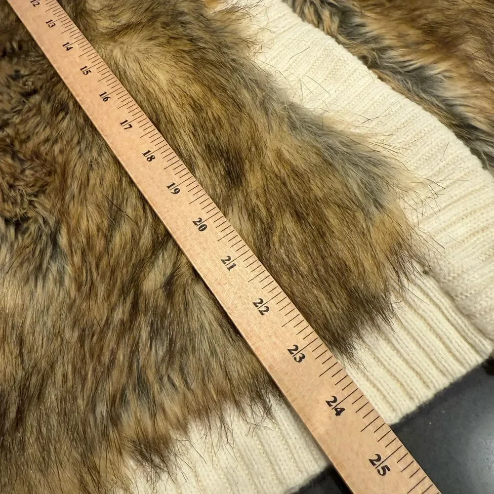 Michael Kors Brown Faux Fur Vest